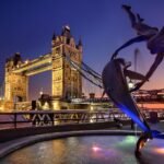 London bridge at evening